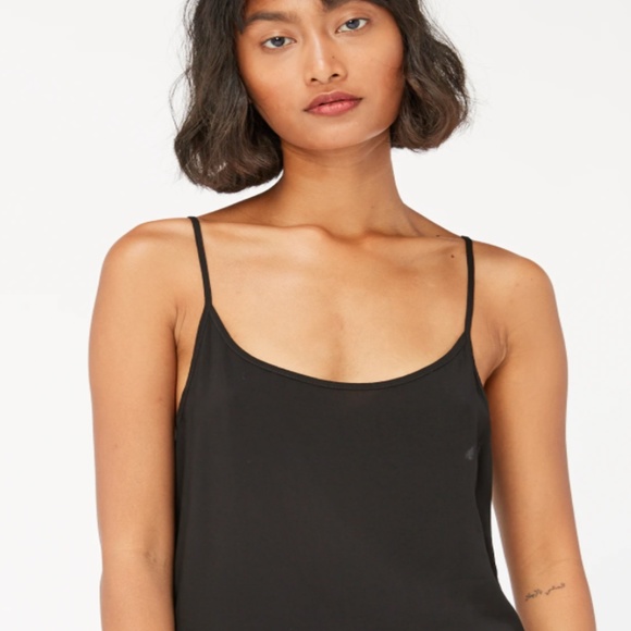 LACAUSA Black Mini Slip Dress Anthropologie - NWT - Picture 2 of 10